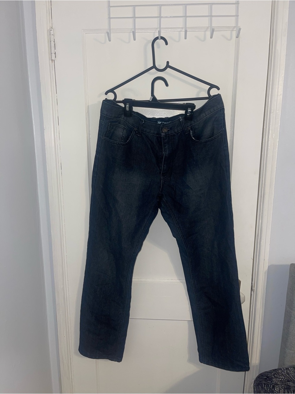 Beverly Hills Polo Club Men's Black Relaxed Fit Jeans